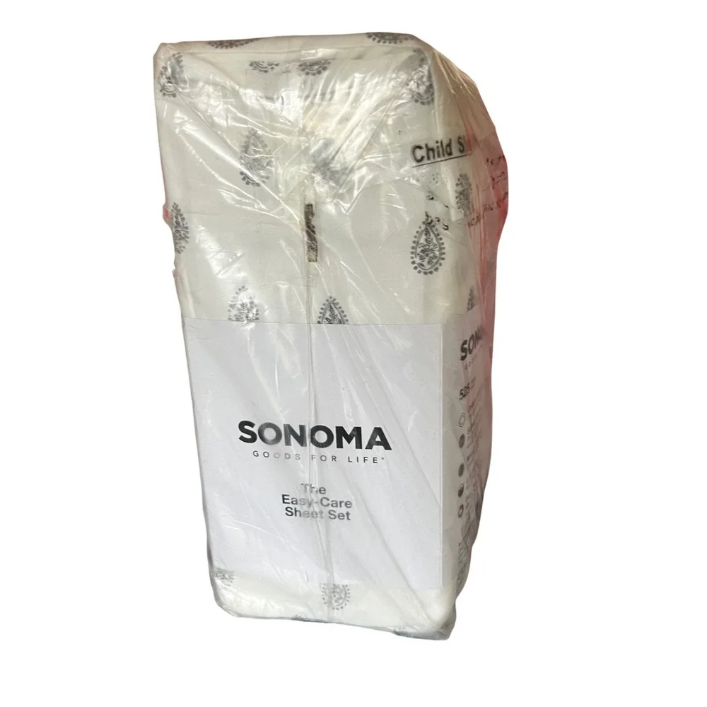Sonoma Goods For Life Easy Care Sheet Set‎ 525 Count Cotton Blend King Neutral